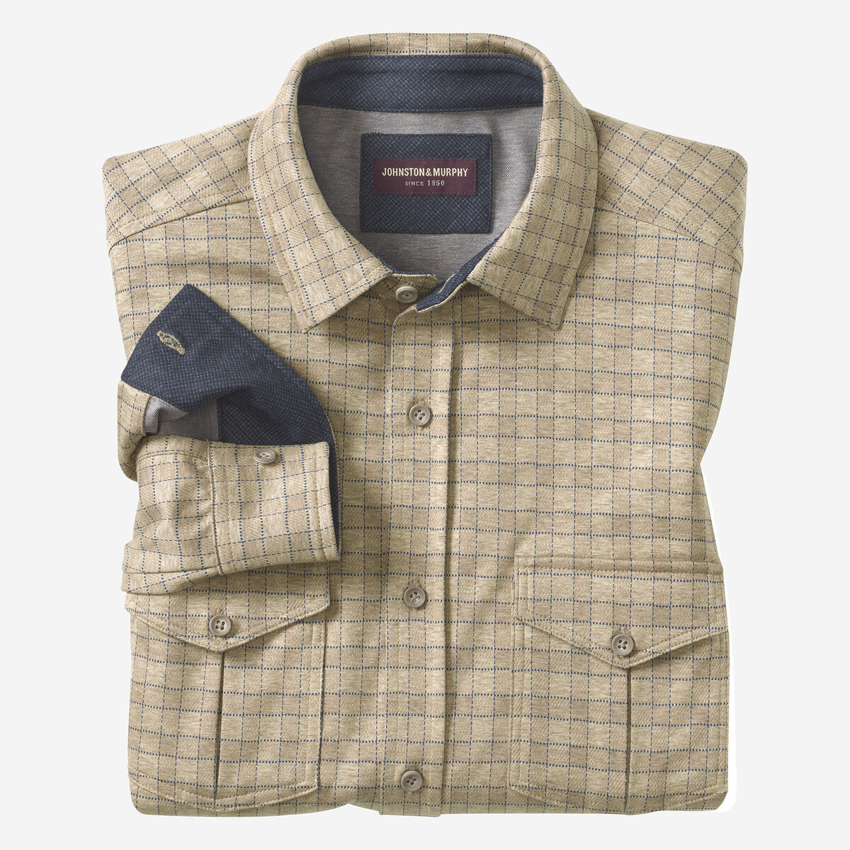 Button-Front Knit Shirt image number null