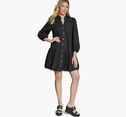 Button-Front Eyelet Dress image number null