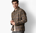 Marled Plaid Shirt Jacket image number null