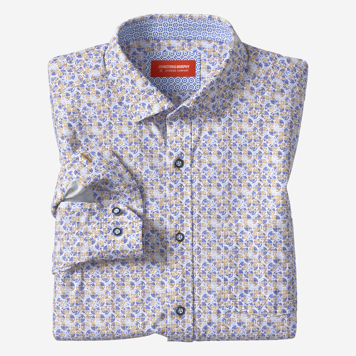 XC+&trade; Motion Long-Sleeve Print Knit Shirt image number null