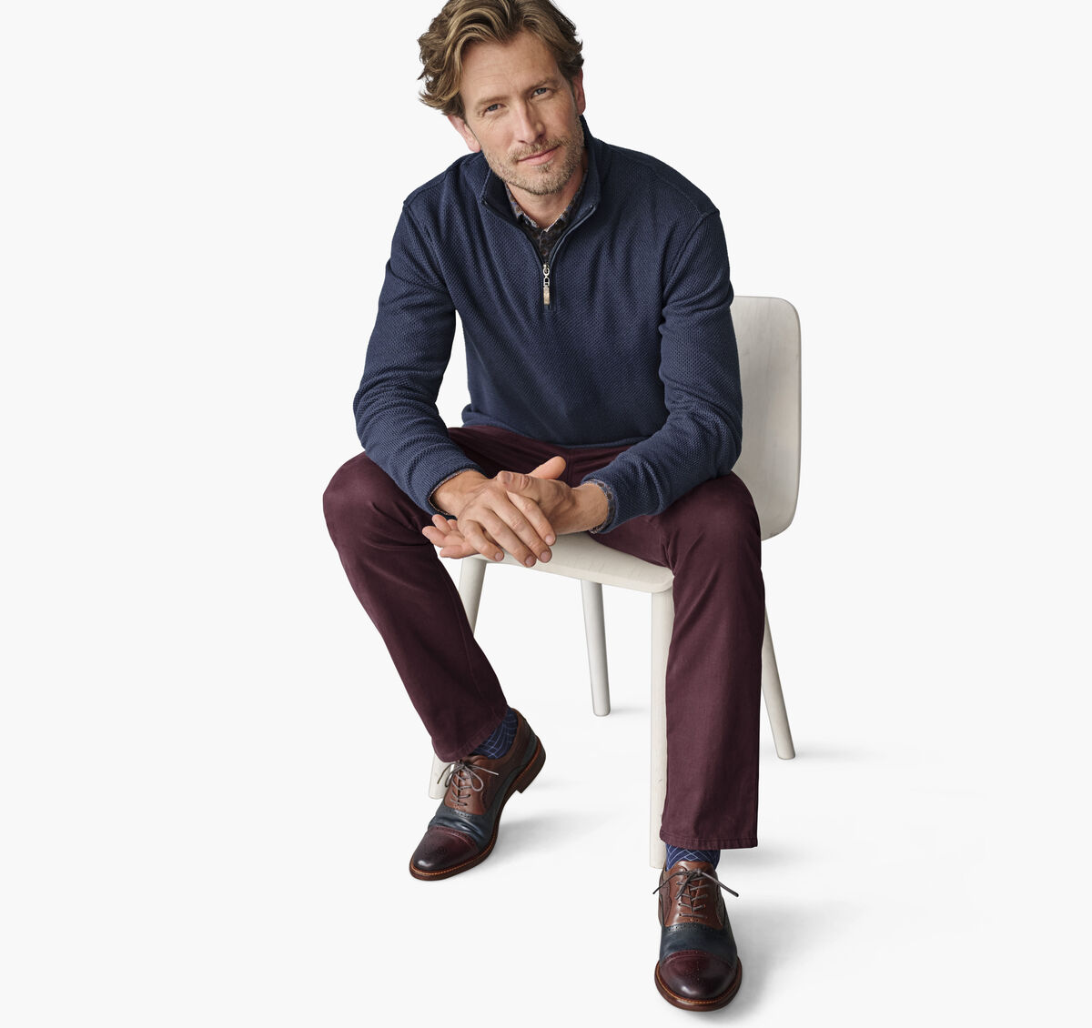 Dalton M&eacute;lange Quarter-Zip image number null