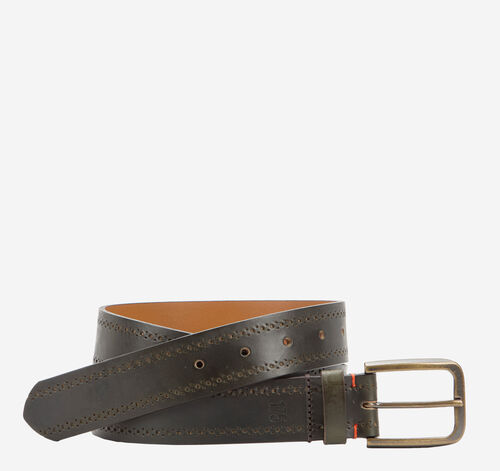 175th Anniversary Leather Belt - Olive