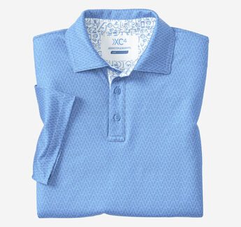 Game Day XC4&reg; Goal Post Print Polo