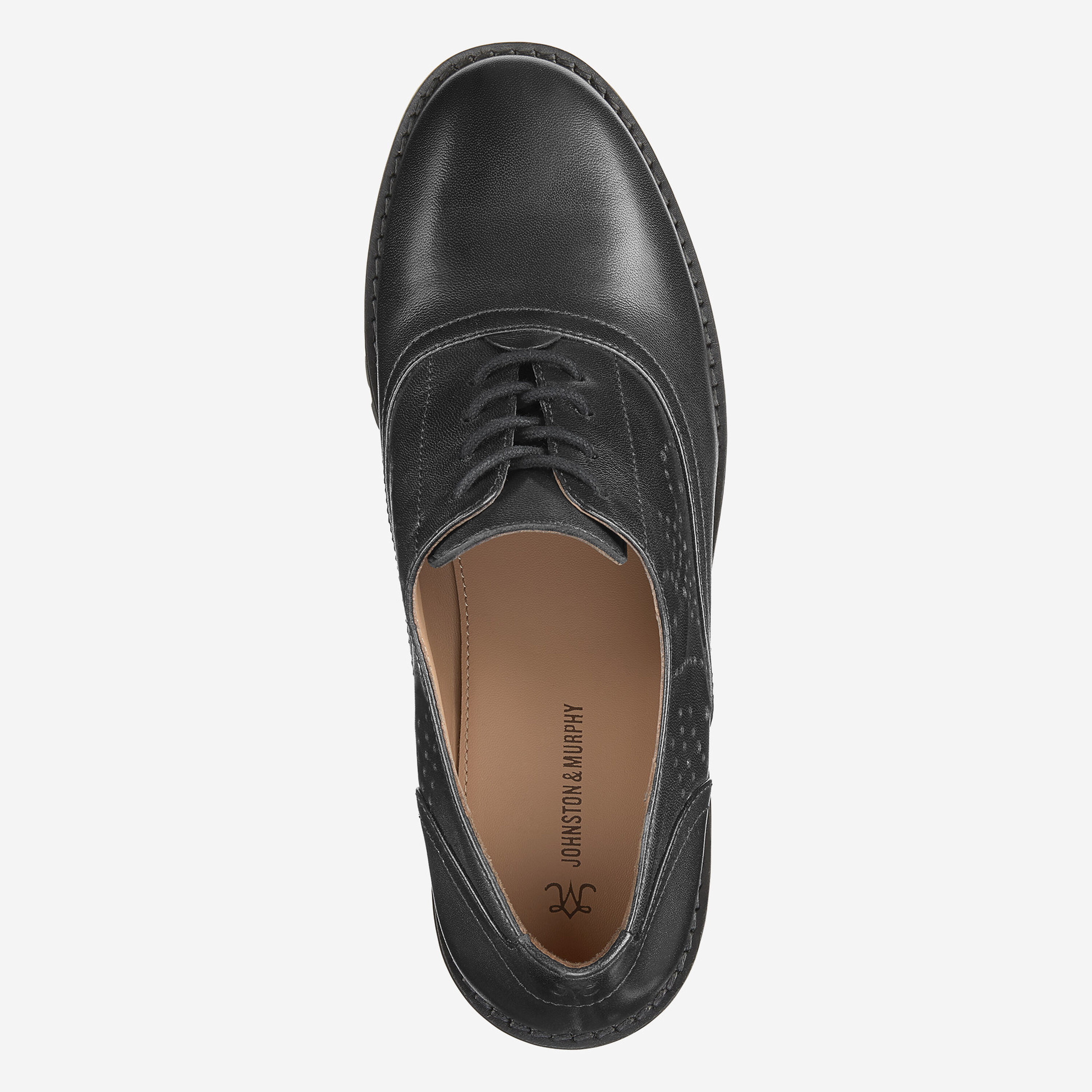 Johnston Murphy Edwardian Brogue Oxford Black 9.5 Women main image 3
