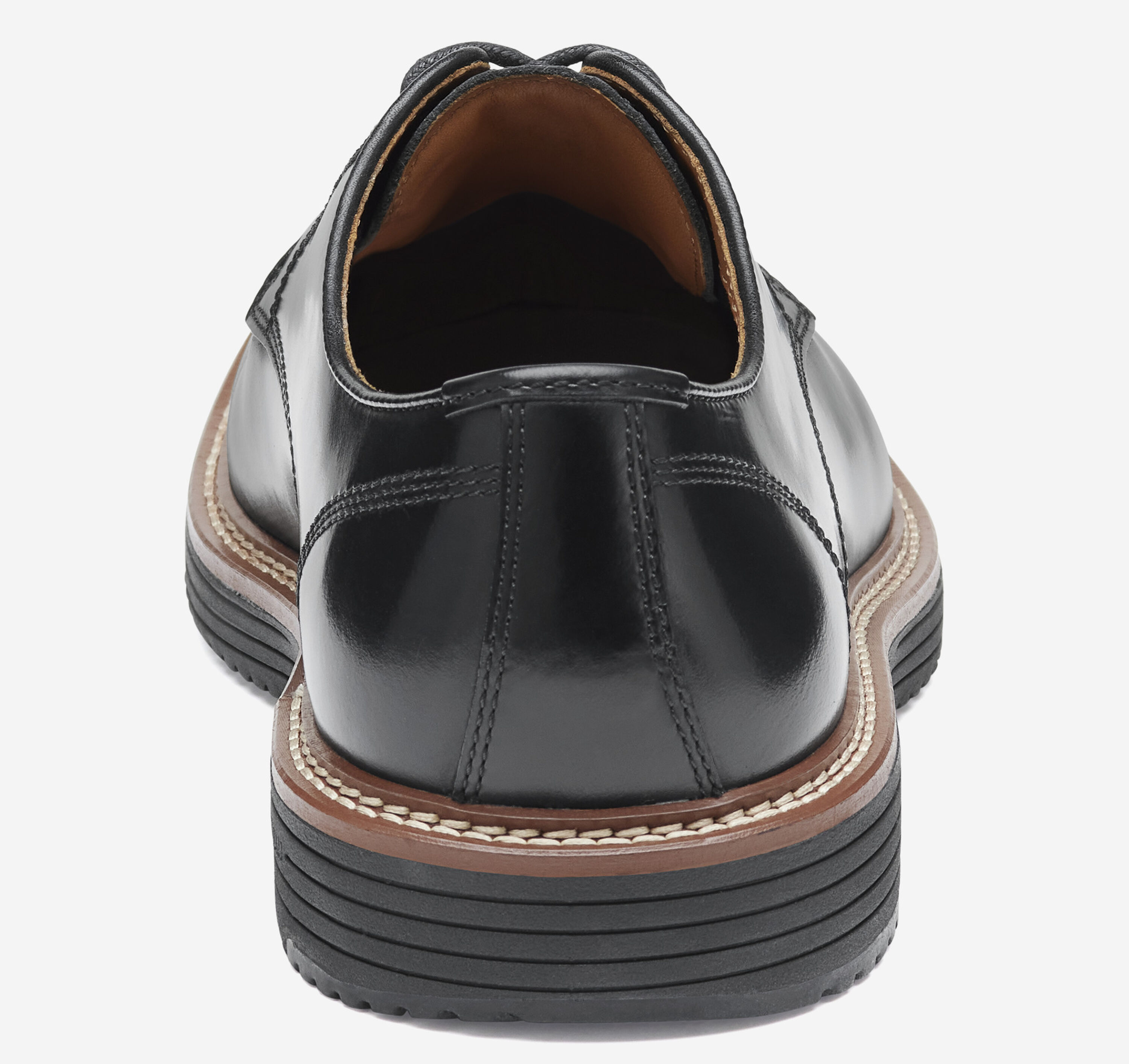 NEW JOHNSTON & MURPHY men\'s upton dress plain toe oxfords in black full grain Johnston & Murphy Men main image 2