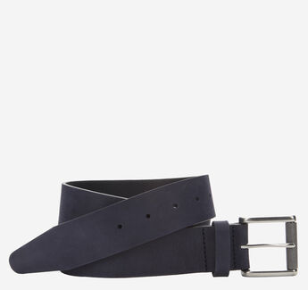 Nubuck Roller-Buckle Belt