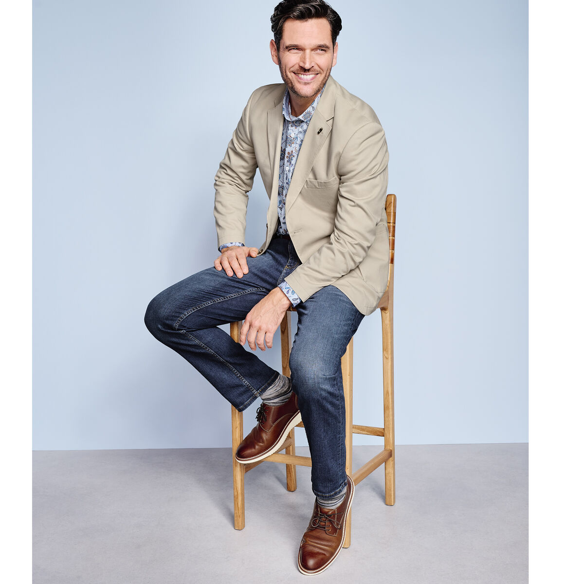 Washed Cotton Blazer image number null