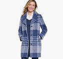 Brushed Plaid Coat image number null