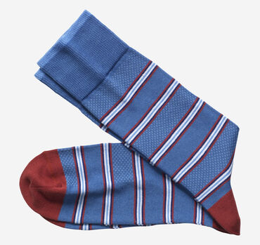Birdseye Stripe Socks