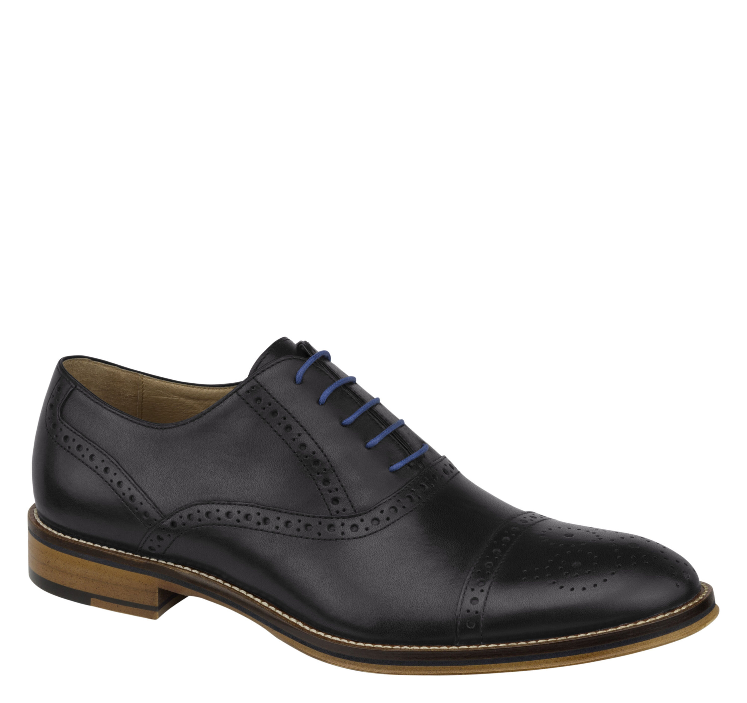 Johnston & Murphy Conard Mens Oxford Size 10 Dress Shoes Navy Blue Suede Johnston & Murphy Suede Blue Dress Shoes for Men | eBay main image 2