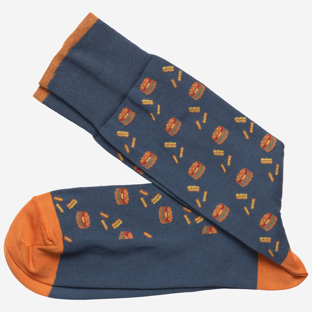 Hamburger and Fries Socks image number null