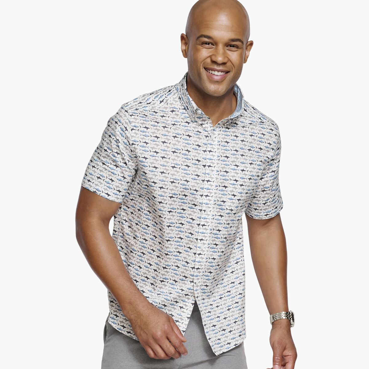 Printed Short-Sleeve Shirt image number null