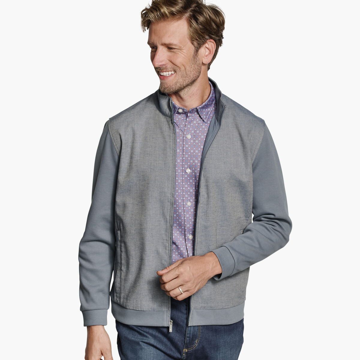 Heathered Full-Zip image number null