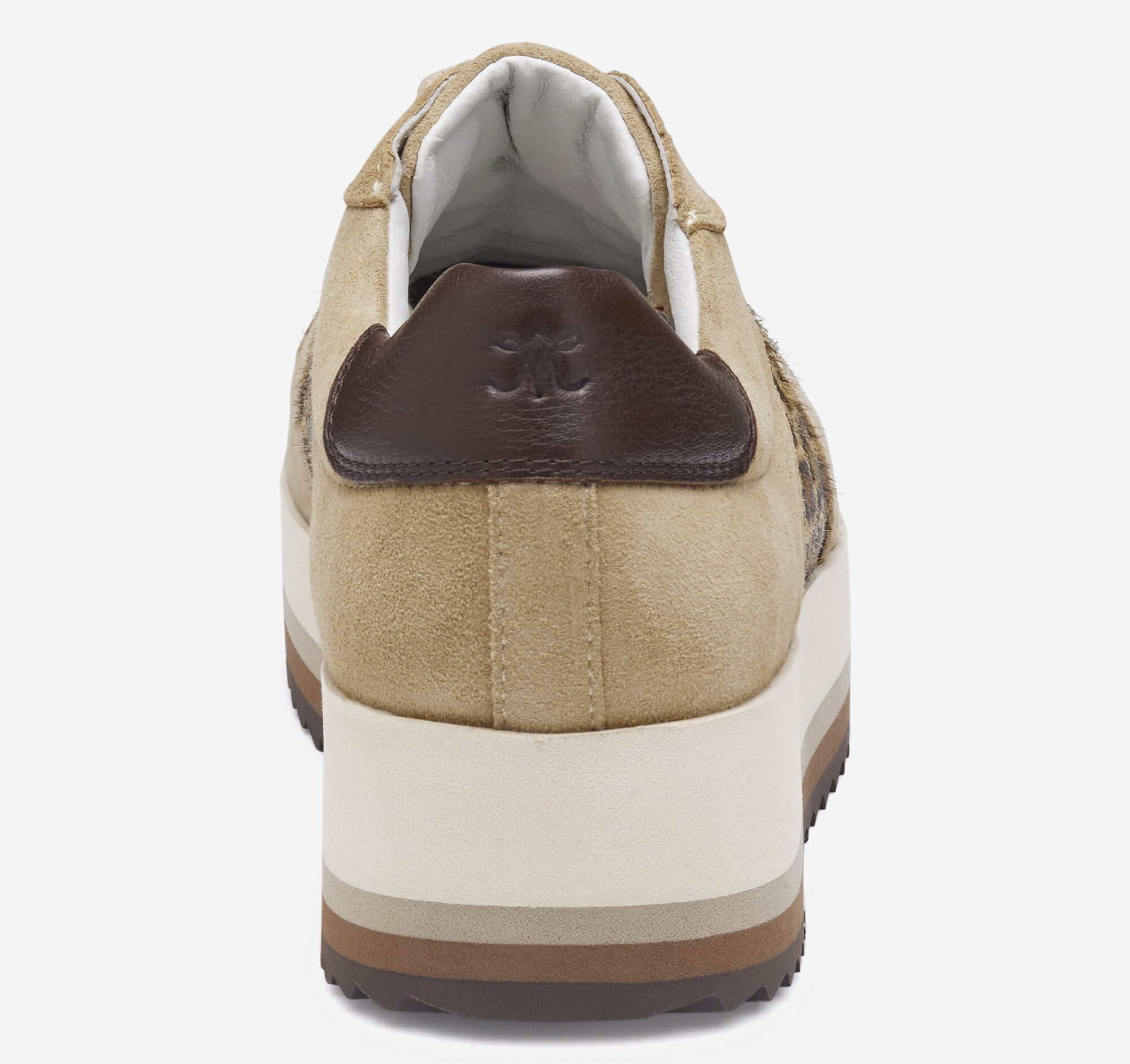 Women's Gracie Colorblock Lace-Up in Sand Kid Suede/Leopard