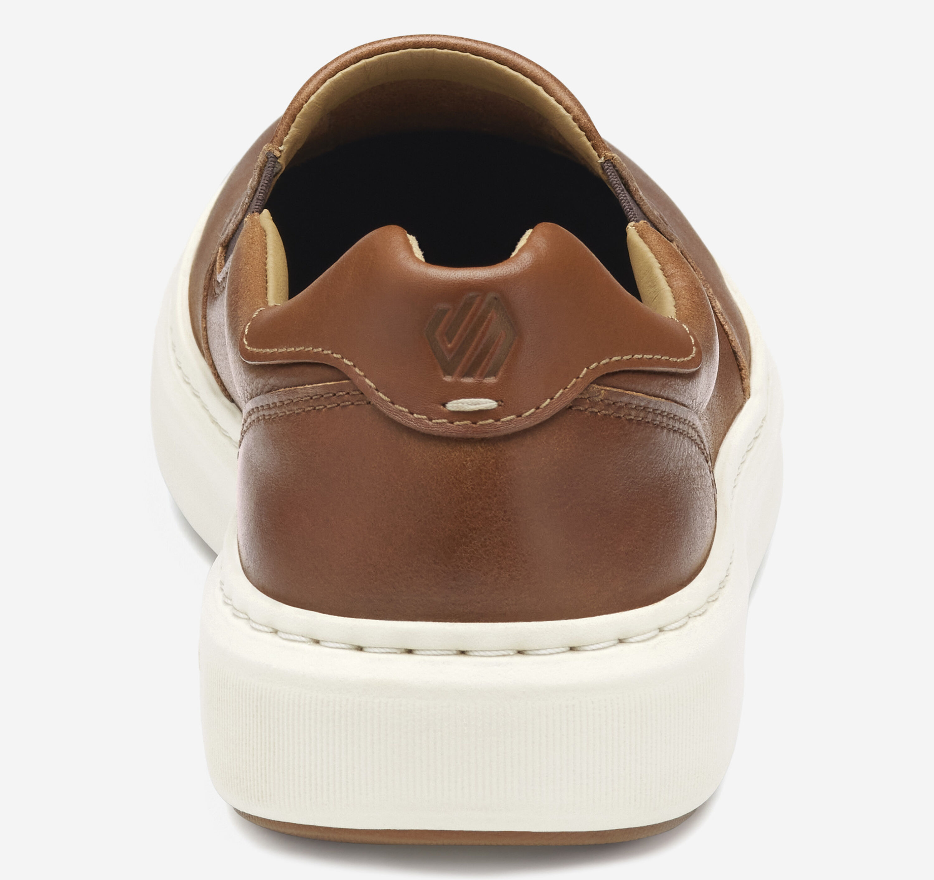 Johnston & Murphy Men\'s Tan Perforated Leather Slip-On Sneakers, 10M Johnston & Murphy McGuffey Skull Embossed Slip-On - Daniels  main image 2