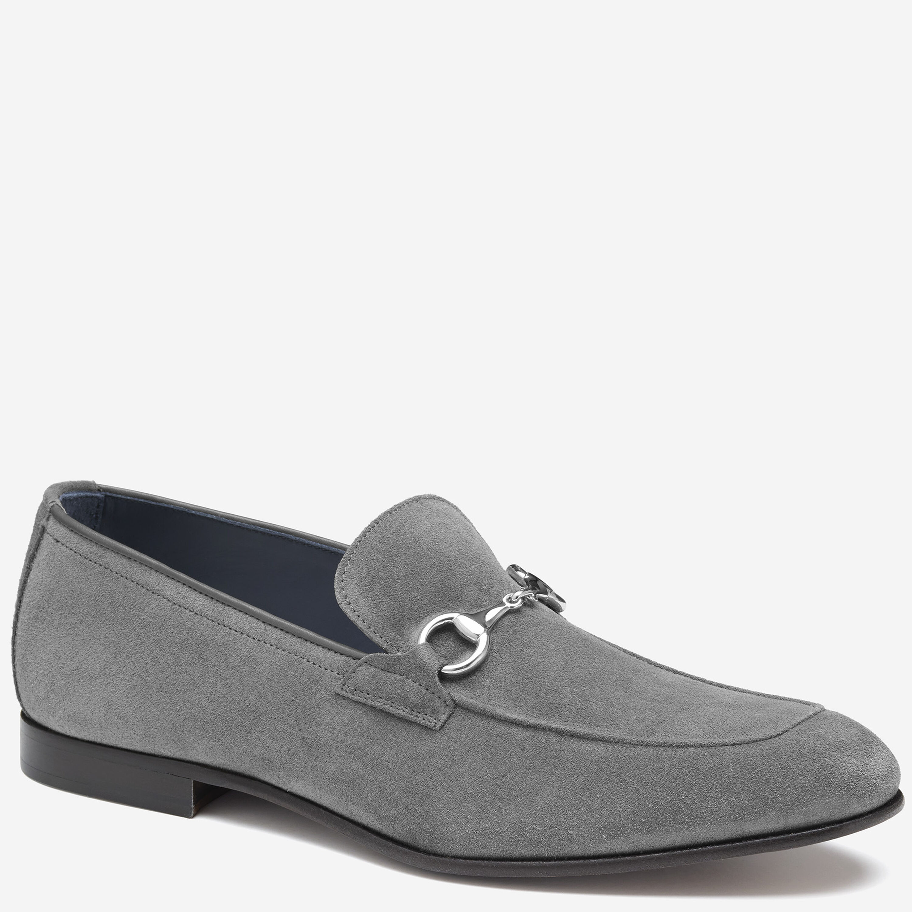ALFANI Suede Bit Loafers - Gray Boardwalk Light Grey Suede Horse-Bit Sneakers main image 3