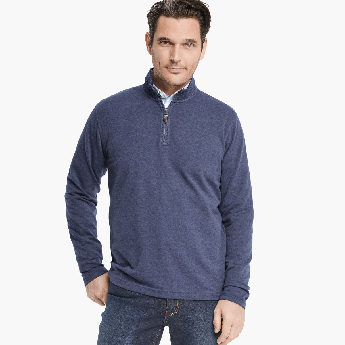 French Terry Quarter-Zip image number null