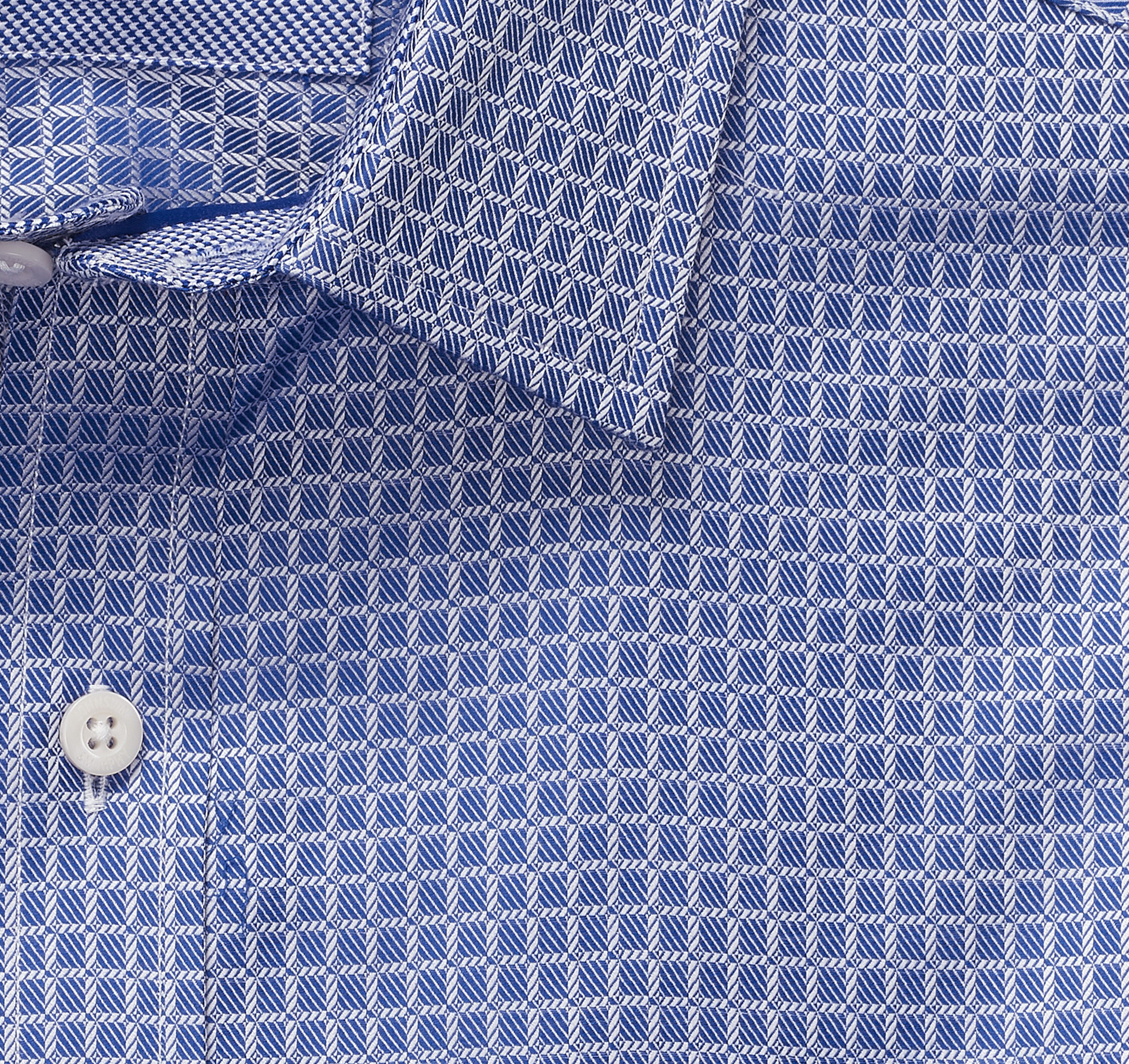 blue grid dress shirt Con.Struct Men's Grid Dot Geo Print Performance Dress Shirt, Lt Blue / M15-15.5 33/34 / Slim