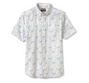 Cotton-Linen Short-Sleeve Print Shirt image number null
