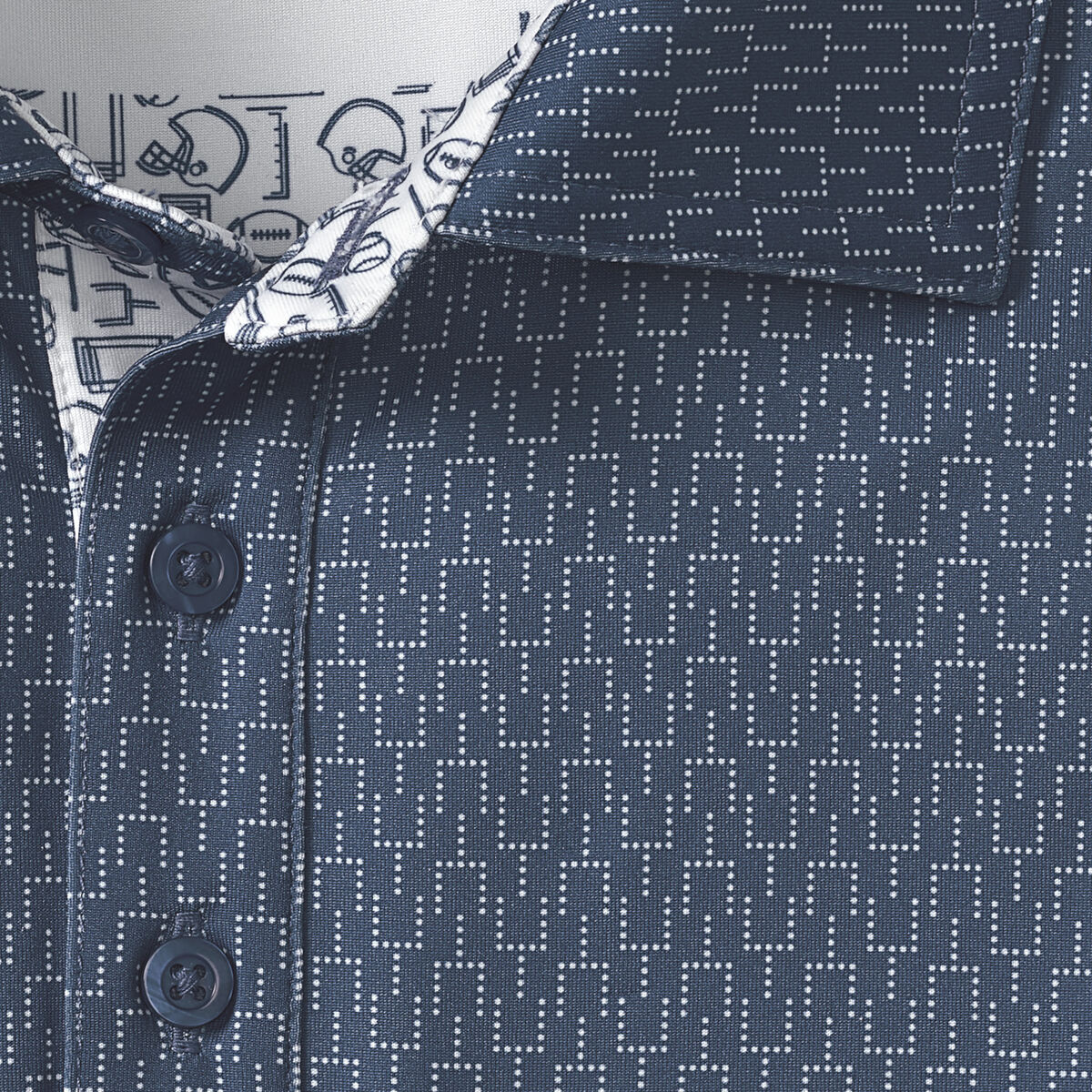 Game Day XC4® Goal Post Print Polo image number null