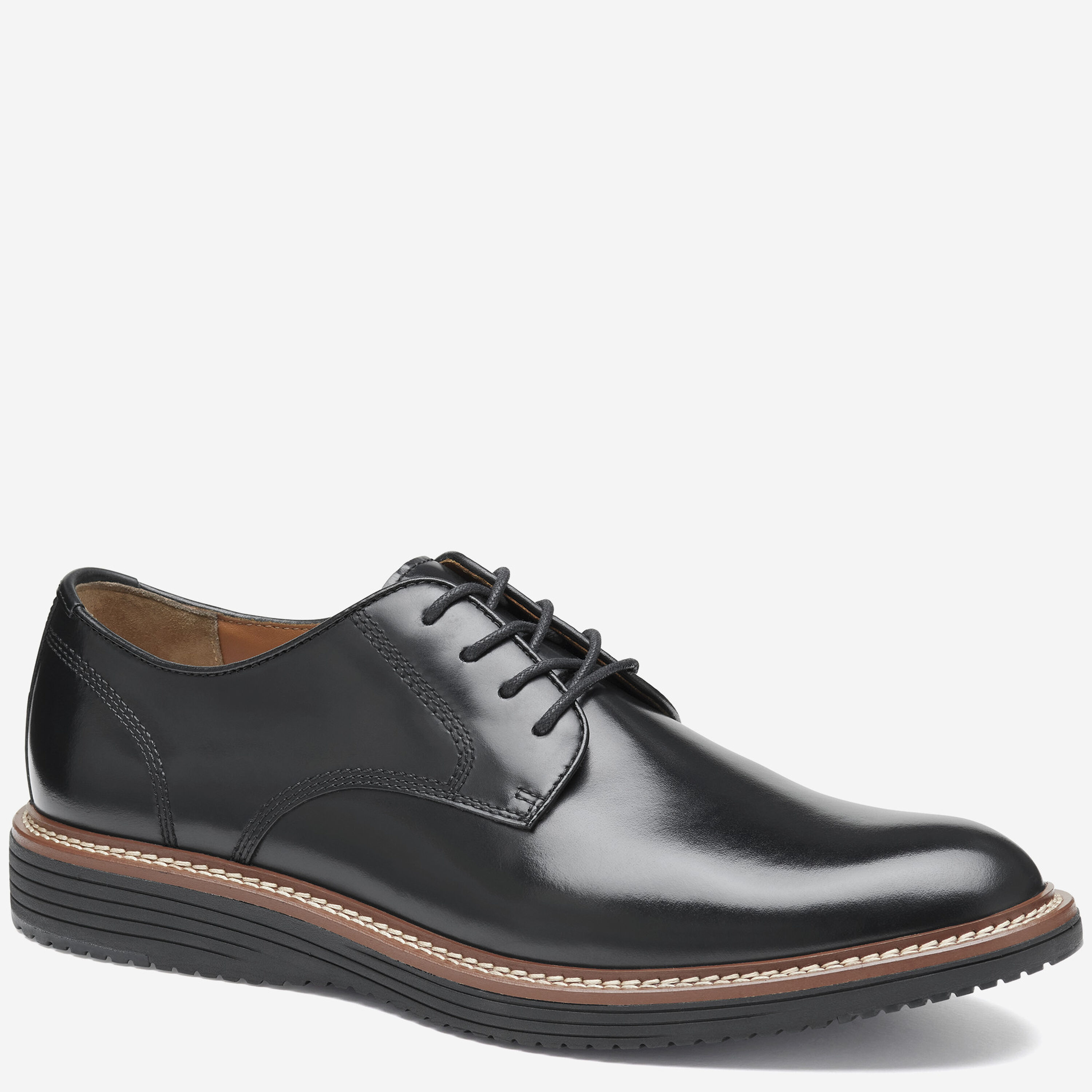 Johnston & Murphy Men’s Black Leather Cap-Toe Brogue Boots | Size 10.5M | J&M Fl Men main image 3