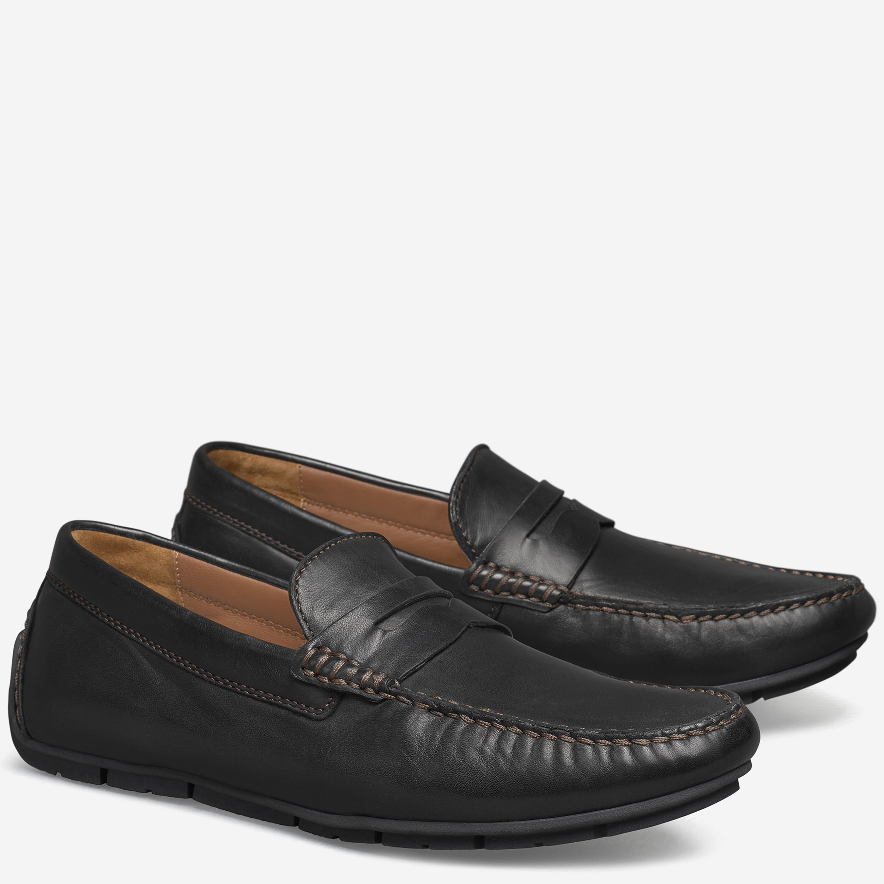 Johnston & Murphy Black Leather Penny Loafer Signature Series 15 7061 -  Men\'s 9 Men main image 3