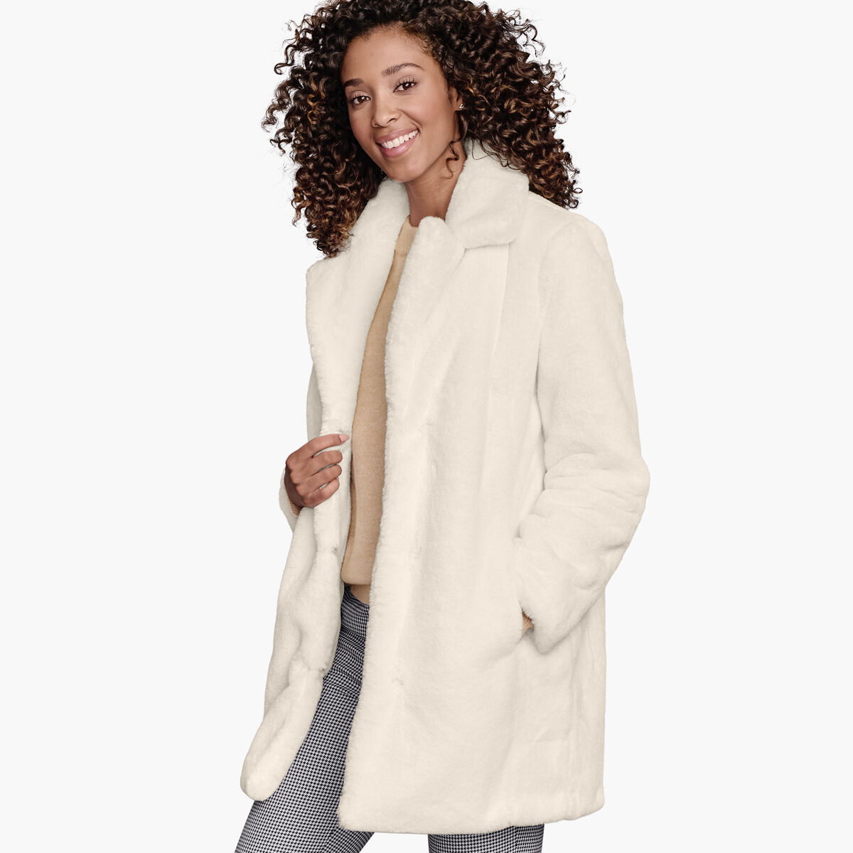Faux-Fur Bunny Coat image number null