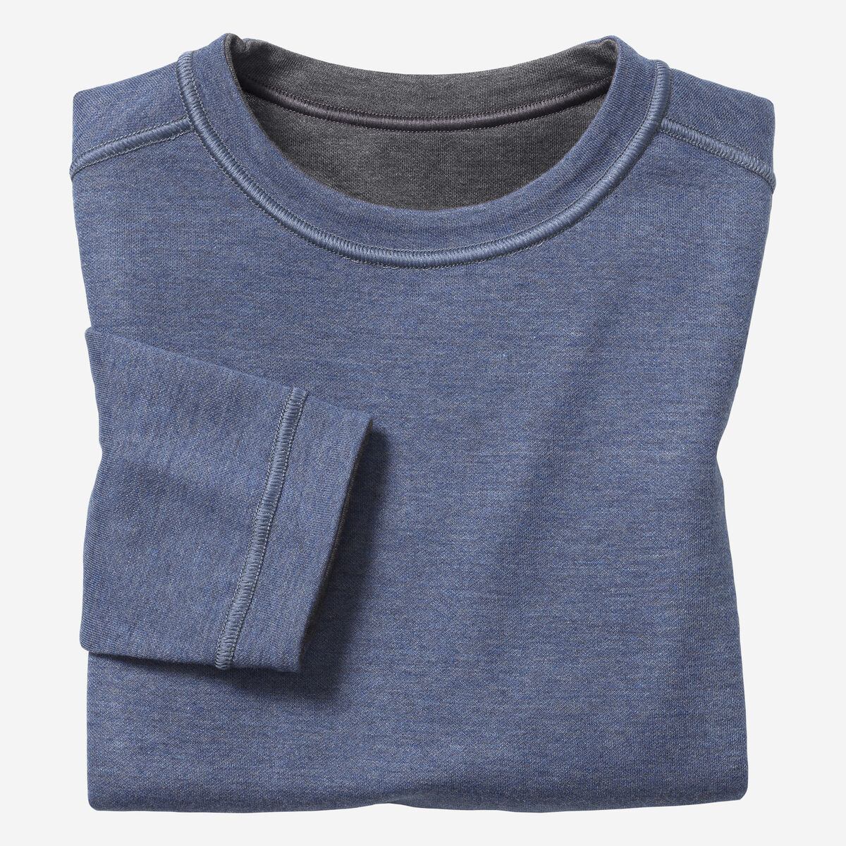 Boys Reversible Solid Crewneck image number null