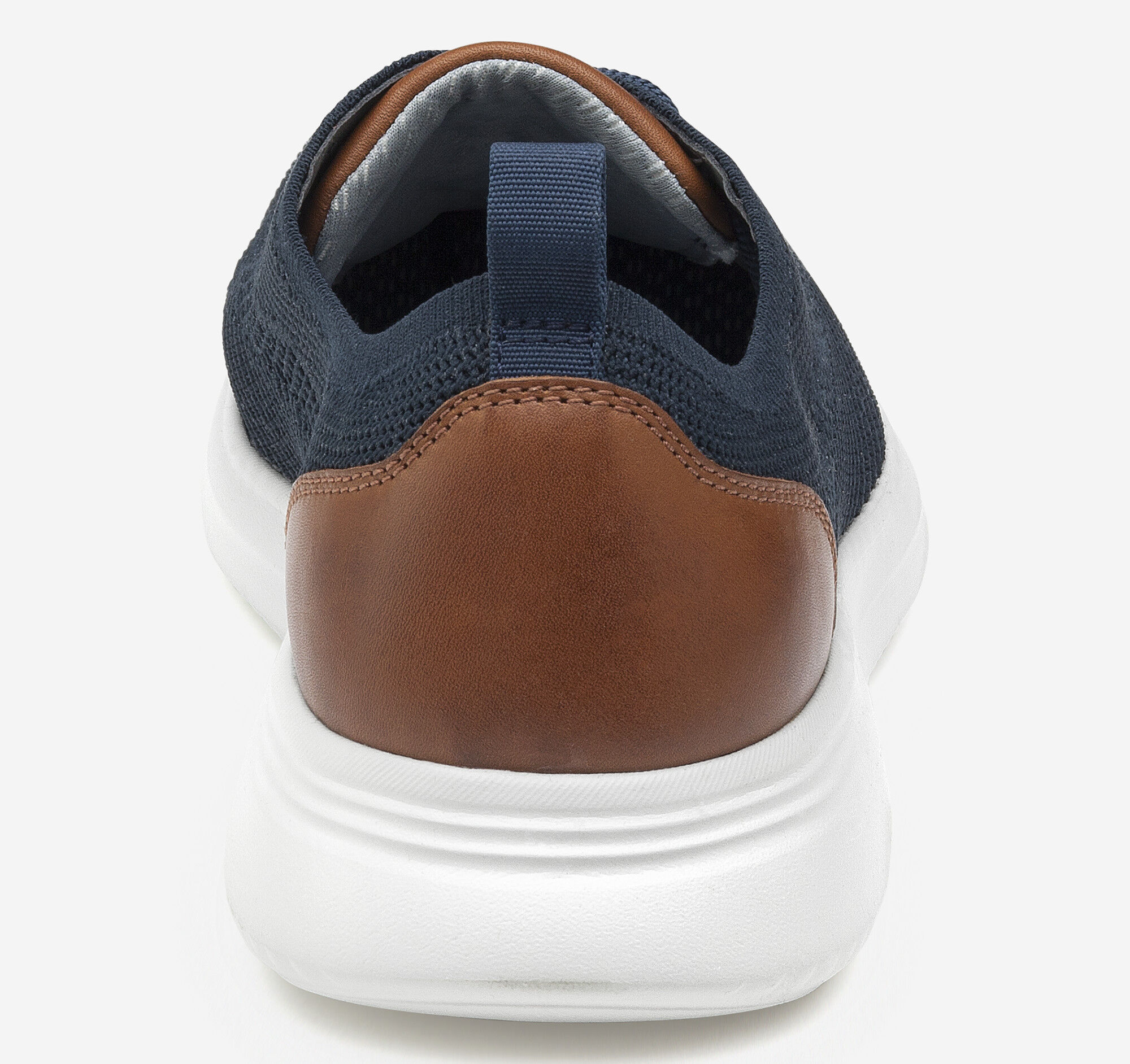 Men's Amherst Knit U-Throat in Navy Knit | Johnston & Murphy