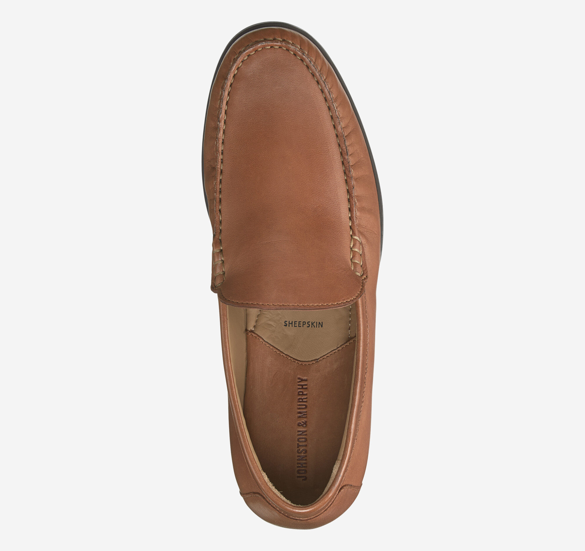 Schoenen Herenschoenen Loafers & Instappers Johnston & Murphy Mens Sheepskin Cresswell Venetian Slip On/Loafer Shoes Sz 8 1/2 M 