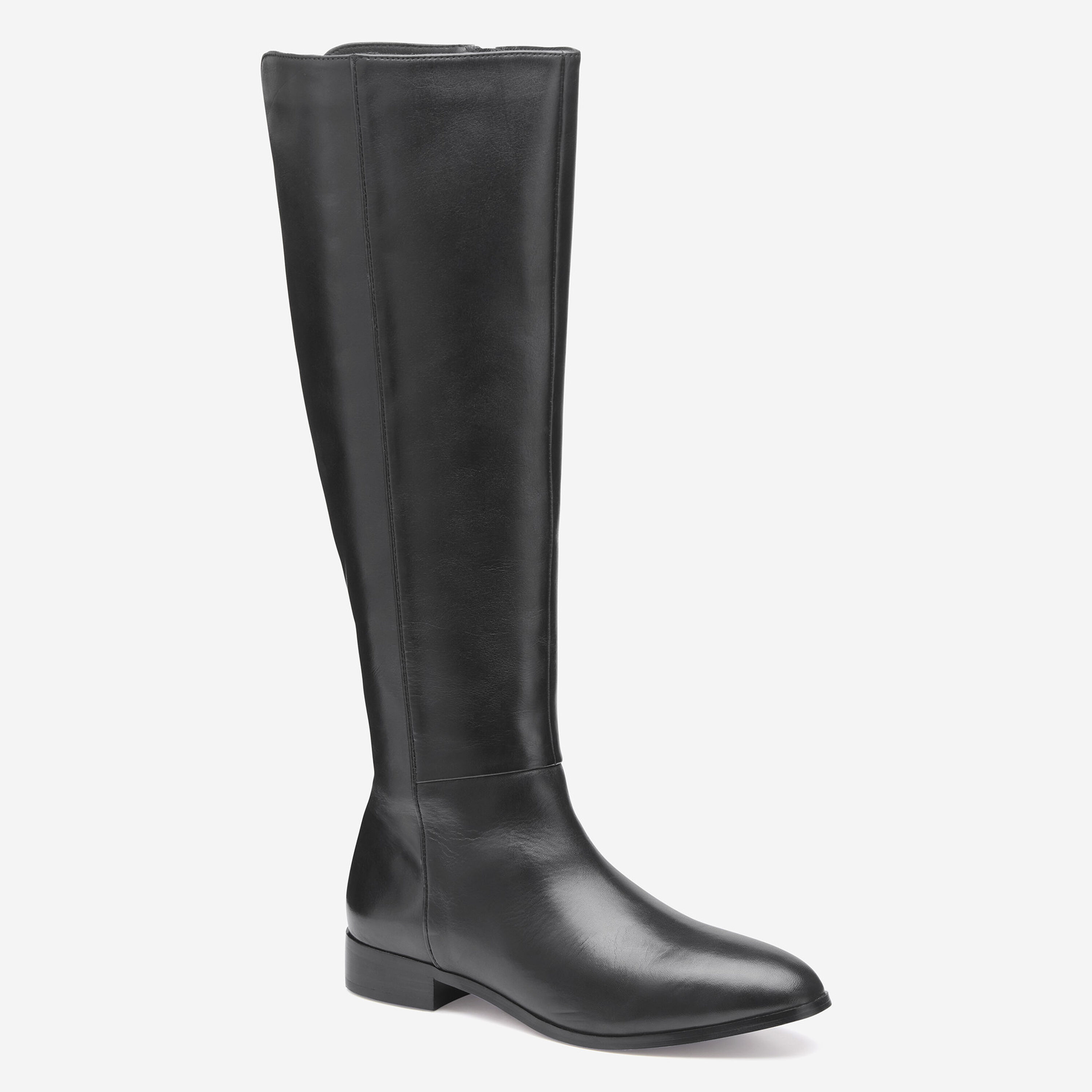Women's Tinsley Riding Boot in Black Calfskin | Johnston & Murphy