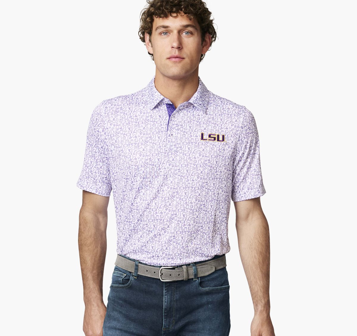 Collegiate XC+&shy;&trade; Multi Sport Print Polo image number null