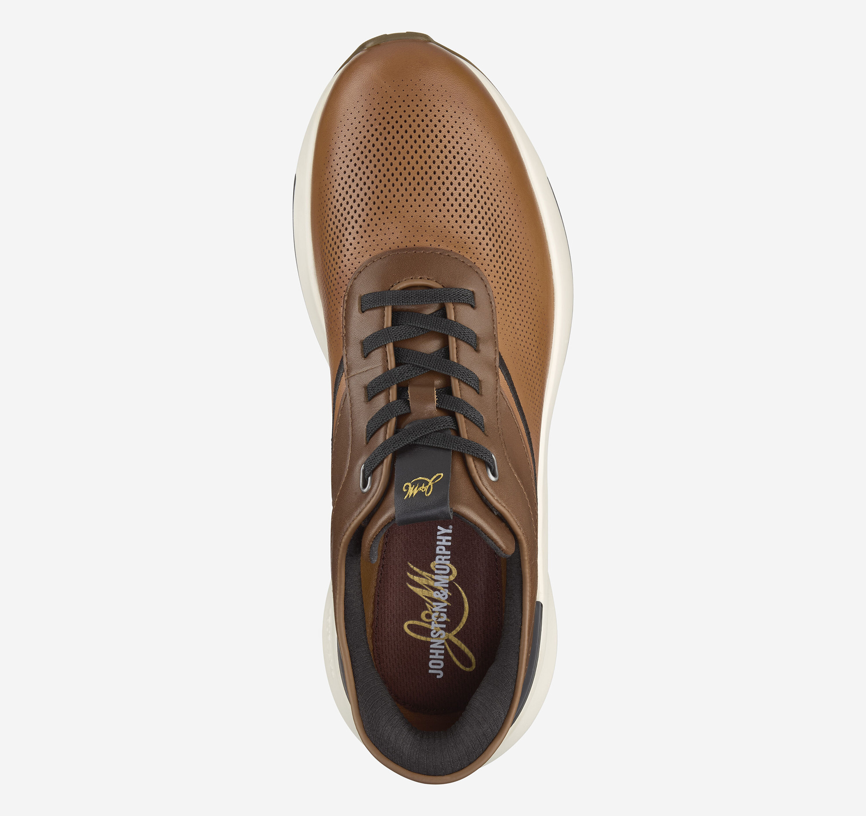 Johnston & Murphy Men's Surge Embossed U-Throat Sneakers - Tan Full Grain - Size 12