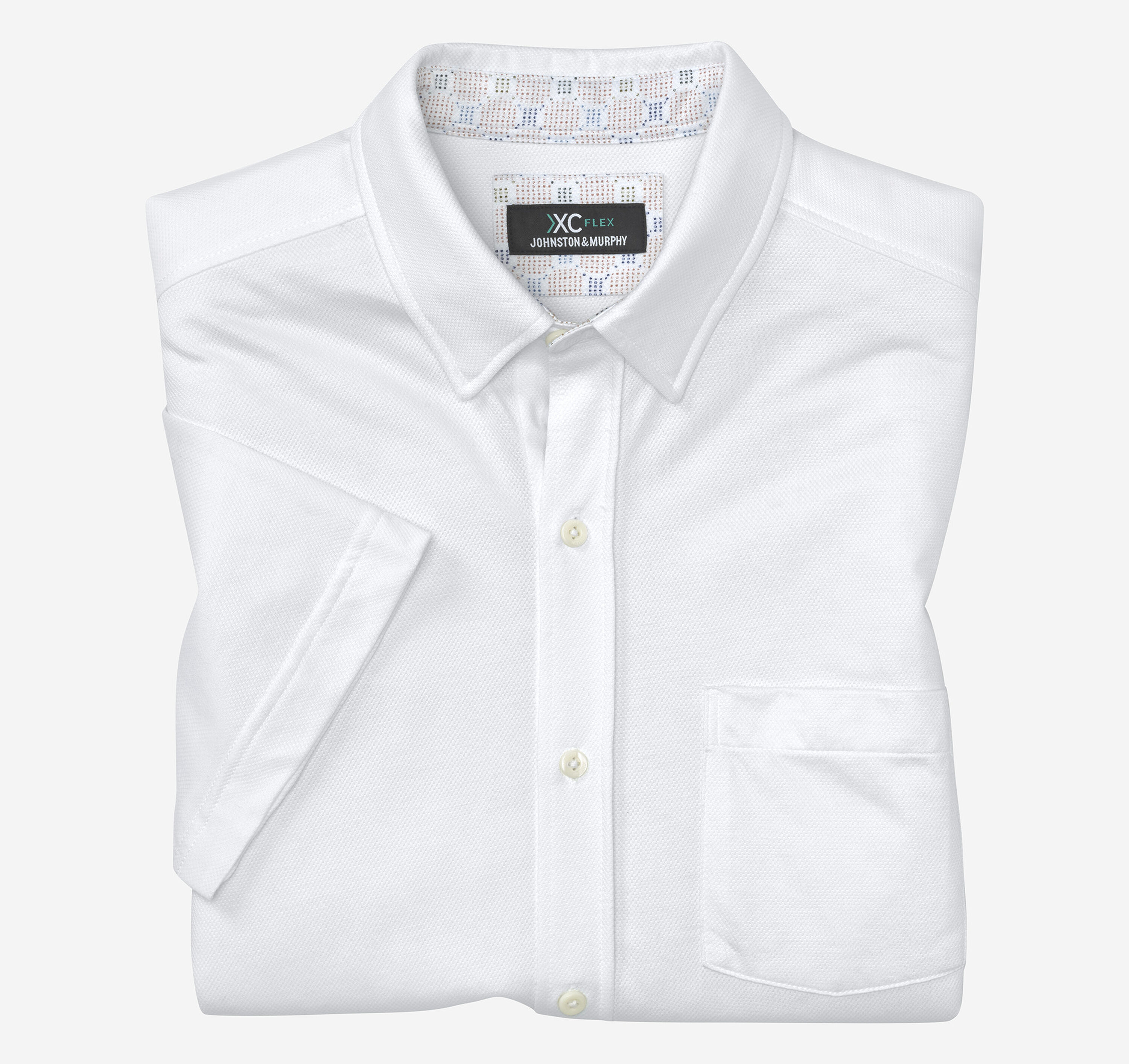birdseye dress shirt Stone Rose Techno Stretch Solid Performance Button-Up Shirt