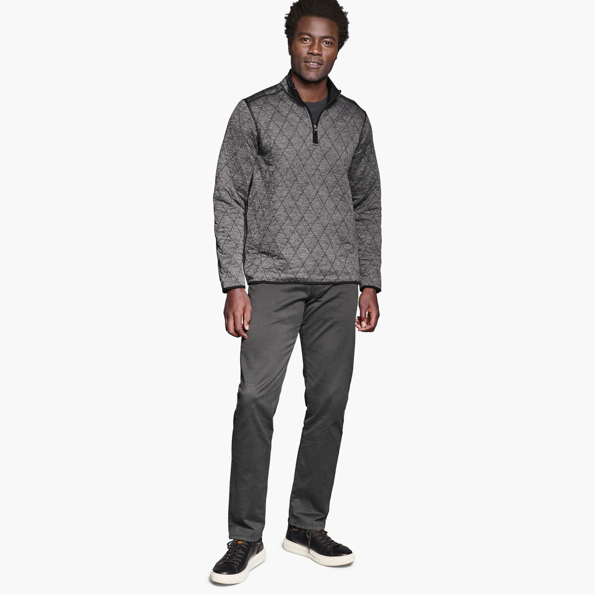 Diamond Quilt Quarter-Zip image number null