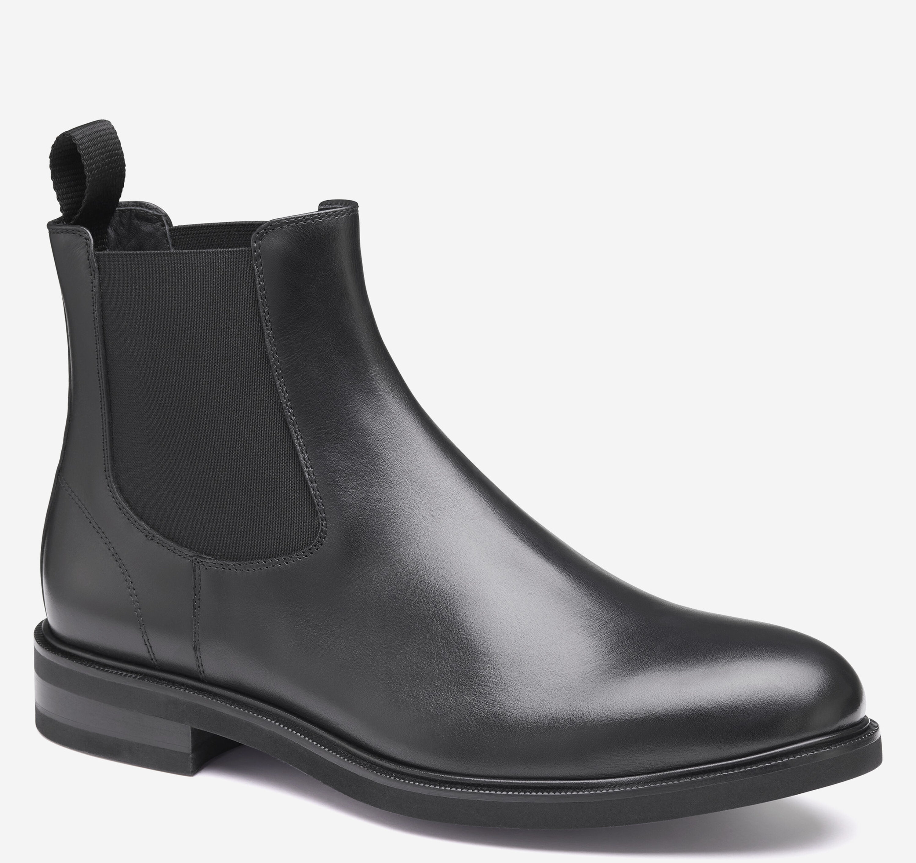 Johnston & MURPHY Classic Black Leather Chelsea Boots with Strap. Made In Italy Amazon.com | Johnston & Murphy Mens, Reeve Chelsea Boots  main image 4