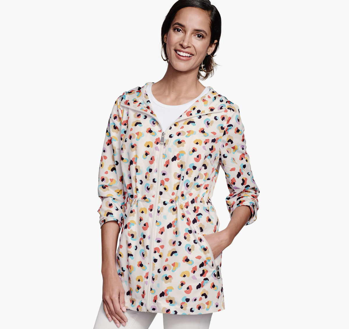Leopard-Print Anorak image number null