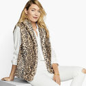 Faux-Fur Leopard Vest image number null