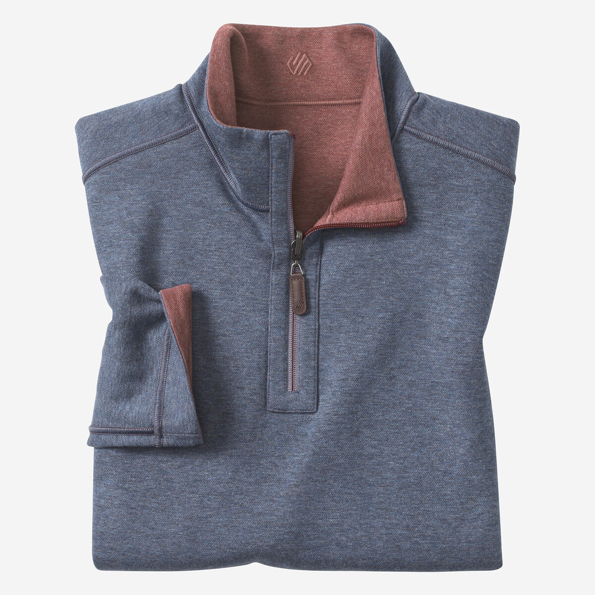 Icon Reversible Solid Quarter-Zip image number null