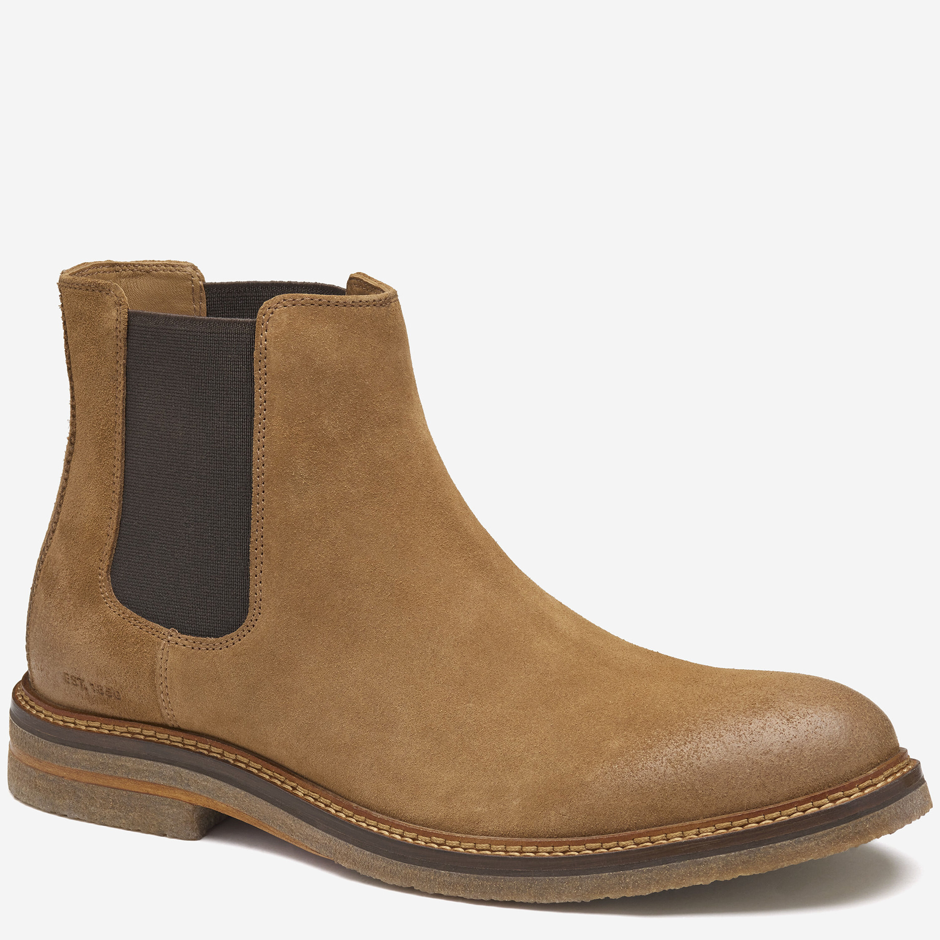 Johnston & Murphy Mens Brown Suede Chelsea Boots Size 12M KSU 9046 Men main image 3