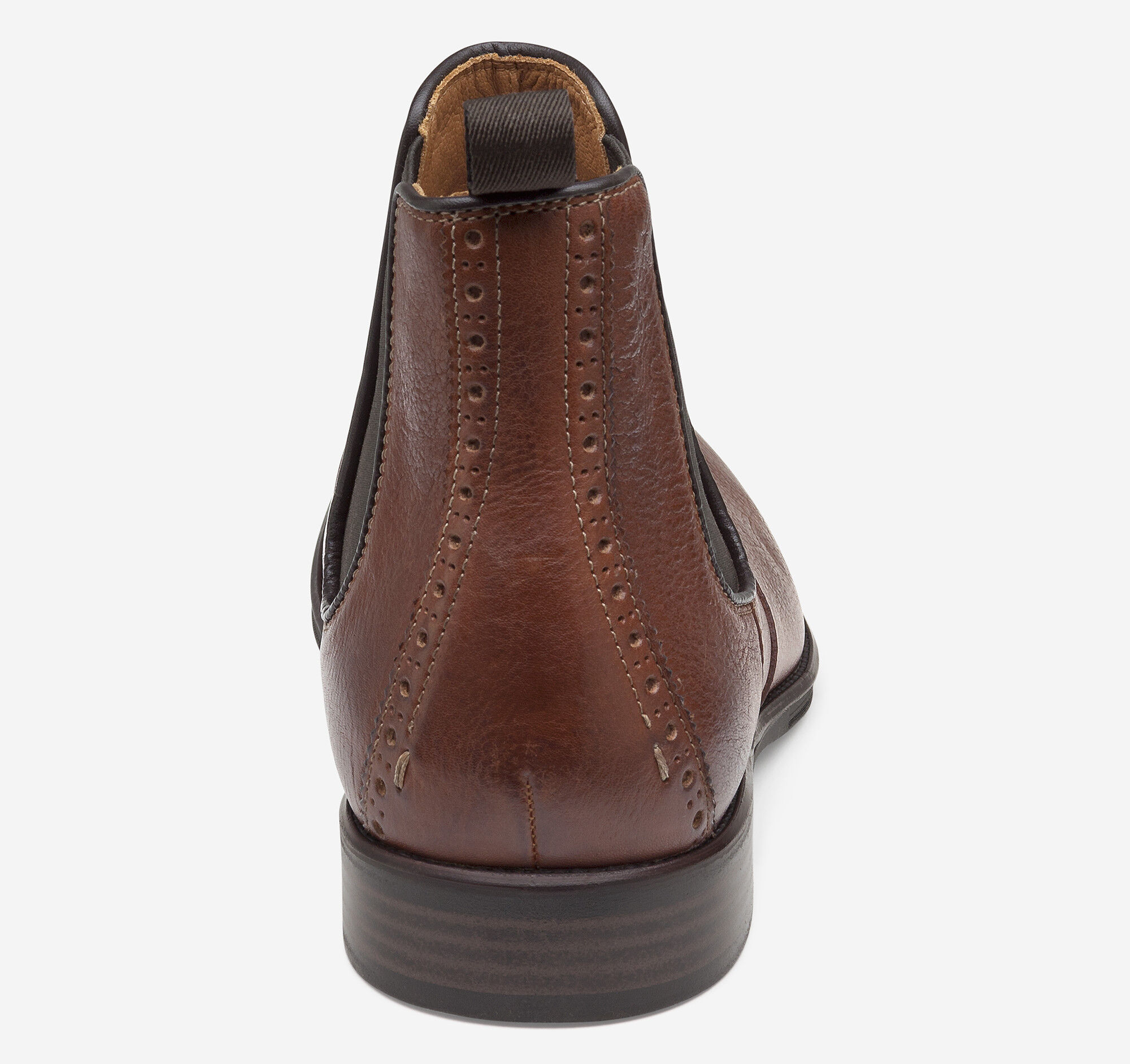 Men's Henrick Chelsea Boot in Cognac Full Grain | Johnston & Murphy