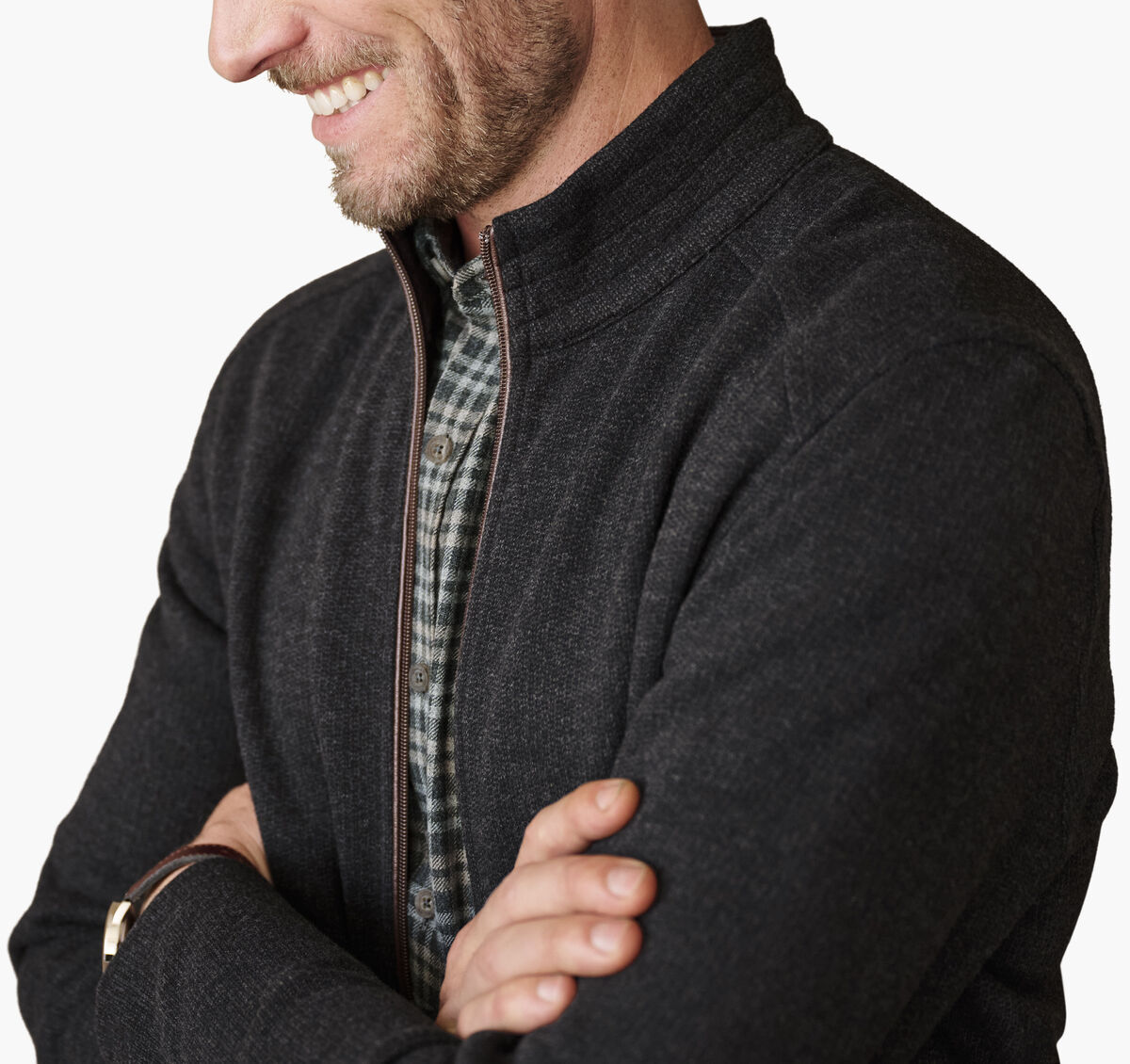 Heathered Full-Zip image number null