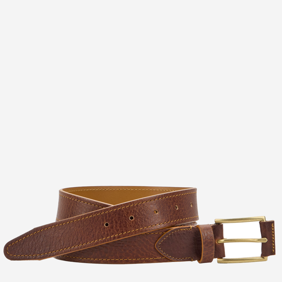 Western Pebbled Leather Belt image number null