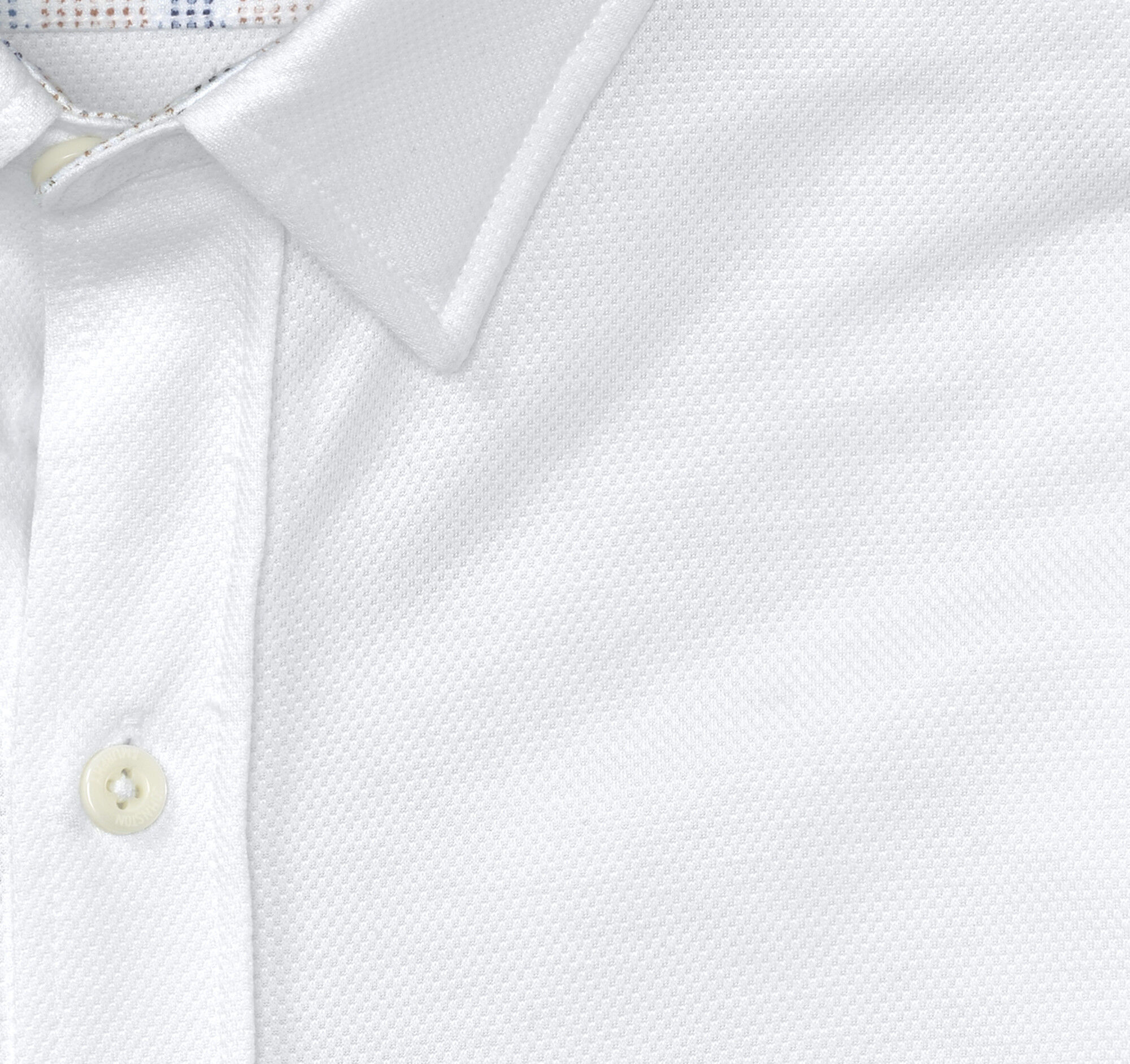 Men's XC Flex® Short-Sleeve Birdseye Shirt in White | Johnston