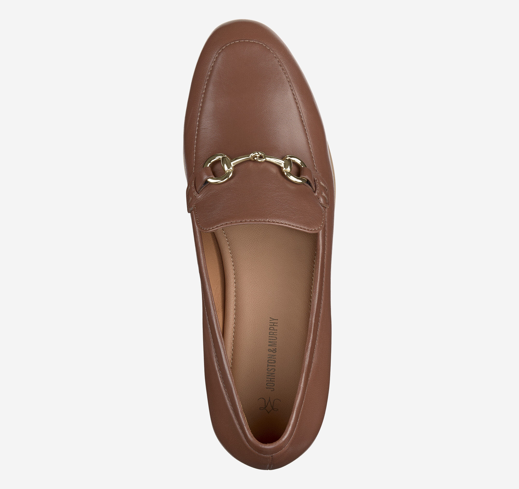 Women's Ali Bit Loafer in Cognac Glove Leather | Johnston & Murphy
