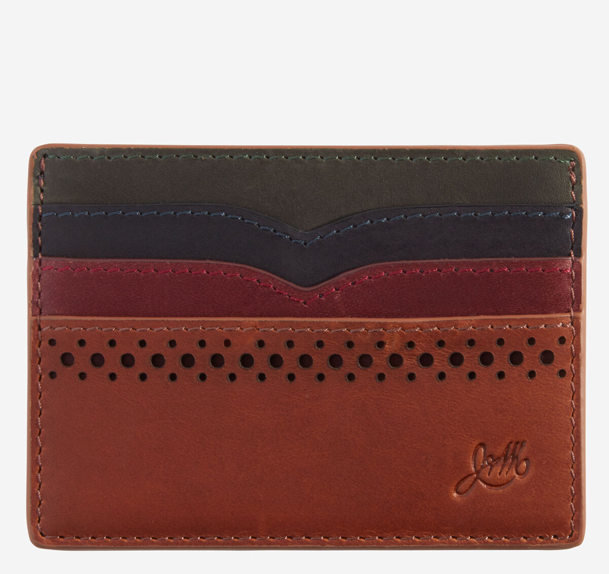 Colorblock Perforated Weekender Wallet image number null
