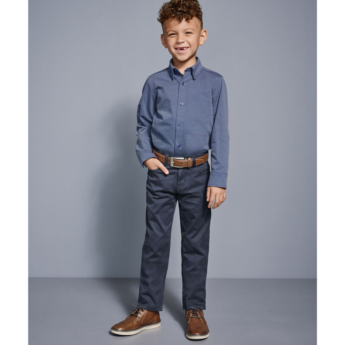 Boys XC Flex&reg; Stretch Long-Sleeve Shirt image number null