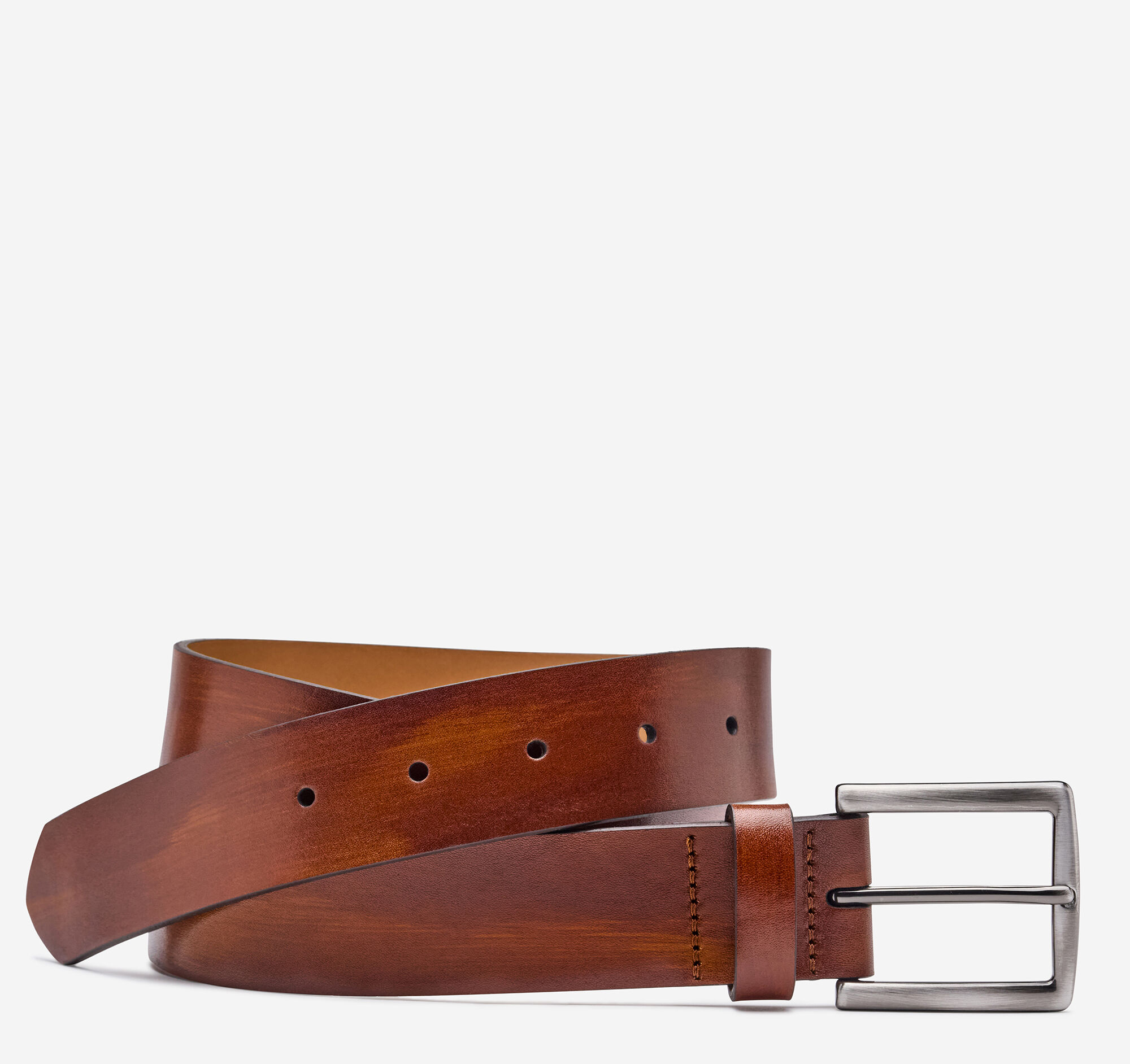 Men's Hand-Stained Flat-Edge Belt | Johnston & Murphy