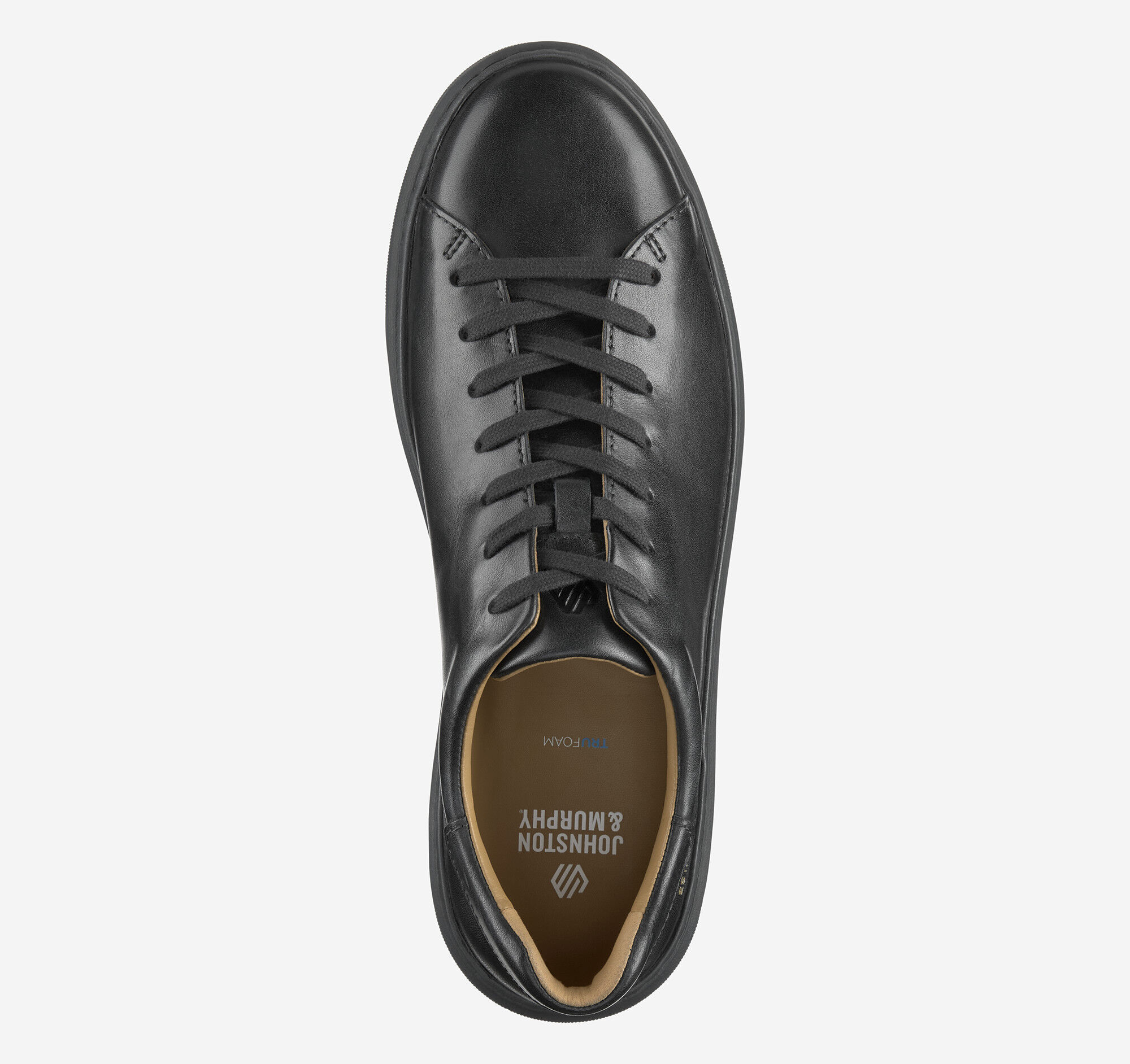 Men's Anders Lace-To-Toe in Black Full Grain Leather/Black Sole