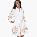 Game Day Button-Front Eyelet Dress image number null